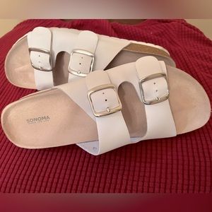 Sonoma Women’s White Sandals, Size8.5